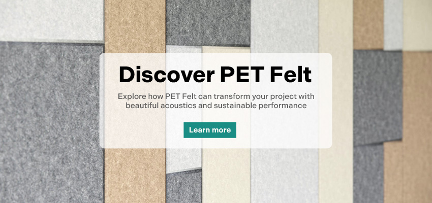 Discover PET felt - see products: https://materiallogiq.com/pet-felt/